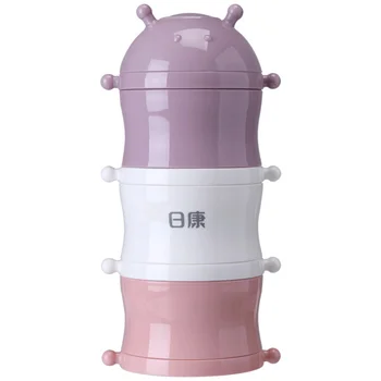 

1Pc 3 Layers Milk Powder Box Milk Container Food Storage Case (Random Color)