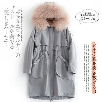 

Real Fur Coat Women Rex Rabbit Fur Coat Raccoon Fur Collar Winter Coat Women Real Fur Parka Women Clothes 2020 B19F81340 YY927