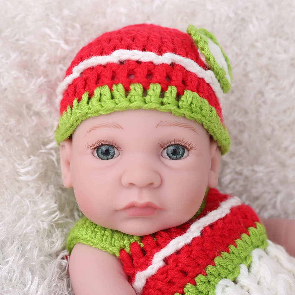 10 дюймов 28 см полностью виниловые силиконовые куклы Reborn Baby милые настоящие для