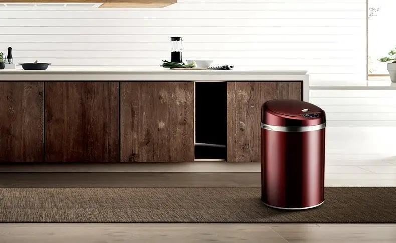 Smieci Lixeira де Banheiro Pattumiera пыли Cubo басура Cocina Trashcan мусорное ведро с автоматическим датчиком Recycle pouble Bin мусорный бак