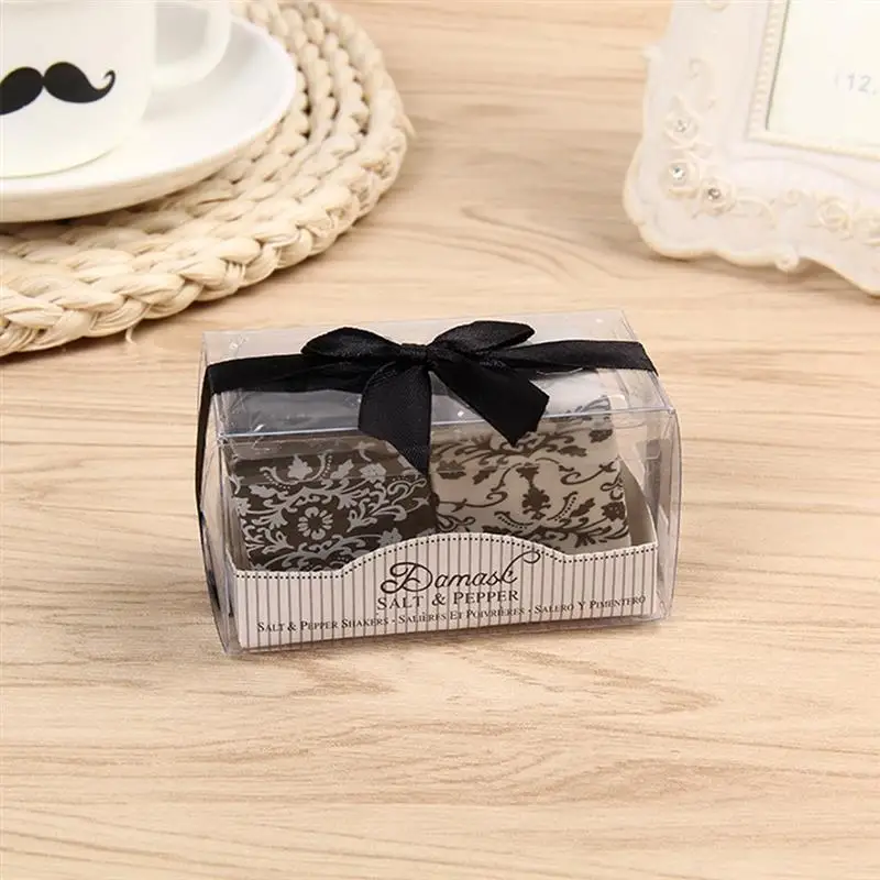 2pcs Seasoning Bottle Set Ceramic Spice Seasoning Shaker Salt Pepper Shaker Cooking Kitchen Tools for Wedding Party Favor Gift