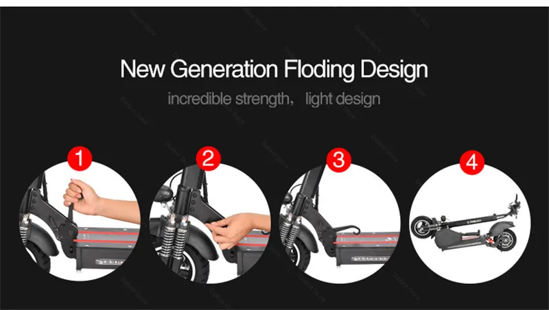Foldable E Scooter 2 Wheels Electric Scooters With Front BagPhone Holder 10'' 500W 10Ah EU Stock Electric Scooter Adults (21)