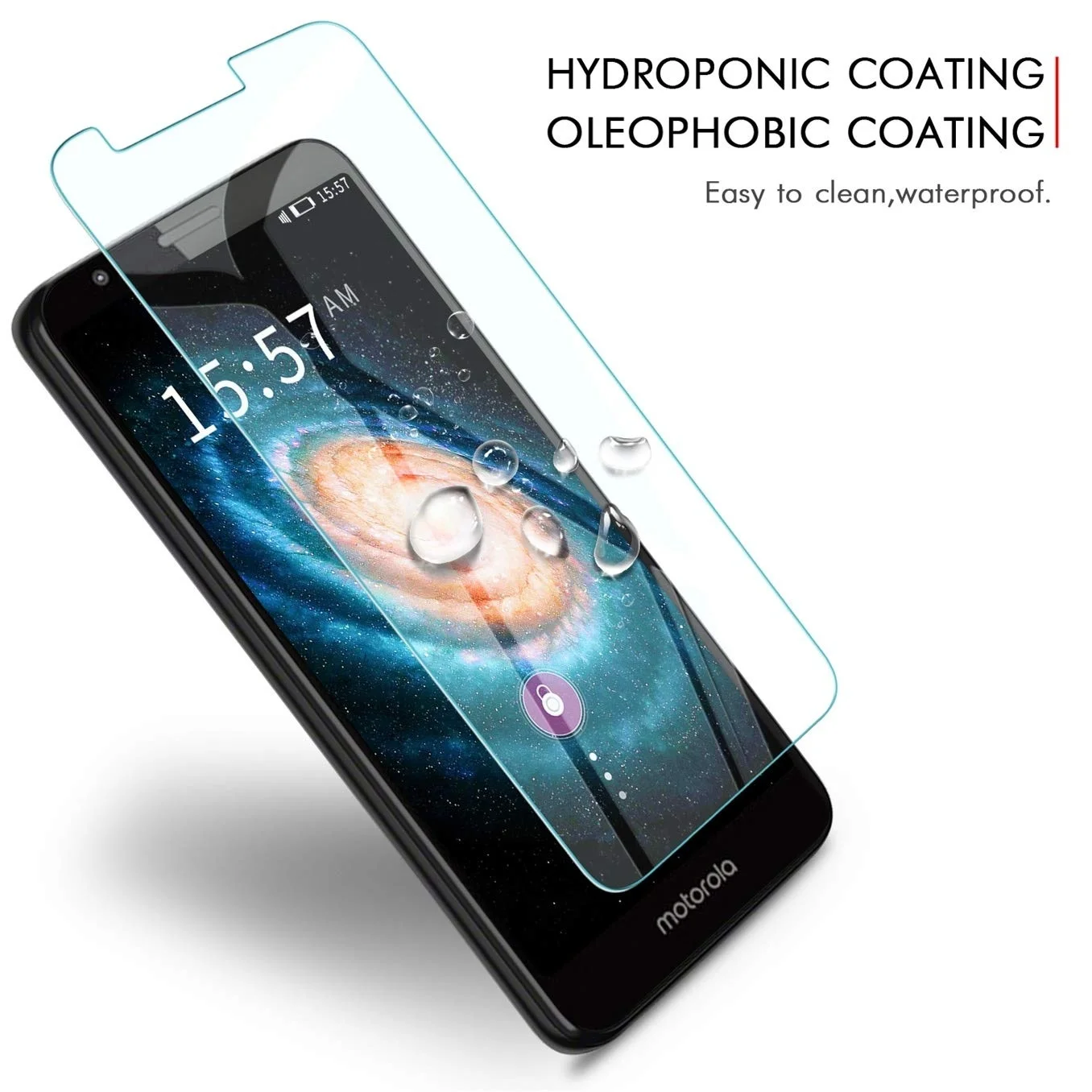3 Pack For Moto E6 Screen Protector,9H Hardness [3D Touch] [Case Friendly] Ultra-Clear Tempered Glass for Moto E6
