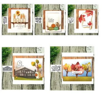 

Metal Cutting Dies Tree fence for Scrapbooking Steel Craft Cut Embossing Paper Card Album Stencil