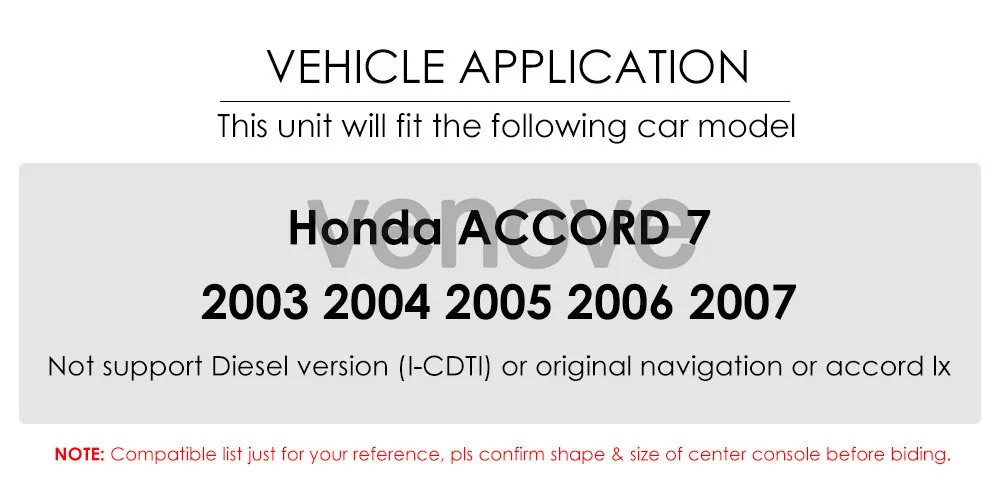 Clearance 10.1 Android 9.1 Car Multimedia Player Radio GPS Navigation for Honda ACCORD 7 2003-2007 2G RAM 16 ROM Car Stereo Head Unit 0