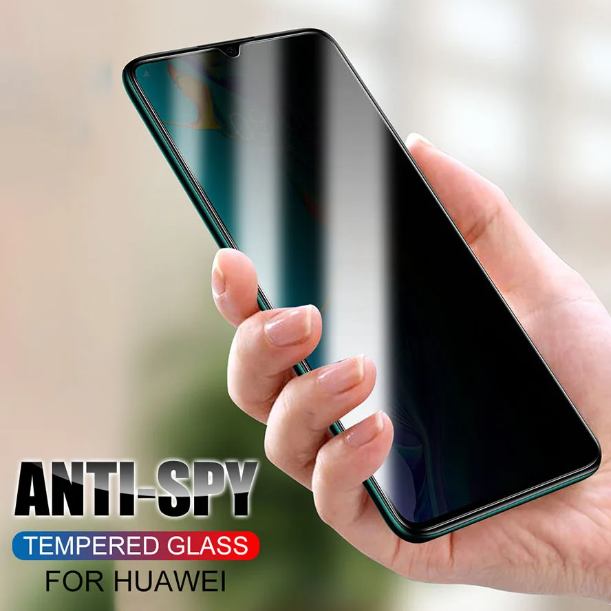 

Anti-spy Protective Glass On The For Huawei P20 P30 Lite Pro Anti-peeping Tempered Glass Screen Protector For Huawei P10 Lite