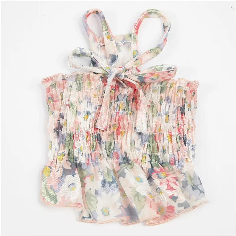 Puppy Dogs Fashion Summer Apparel Flower Small Poodle Skirts