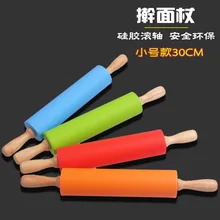 Маленькие 30 см "тесто палочки" пятно многоцветные силикагель для выпечки деятельности ролик для выпечки тесто палка прокатки палки