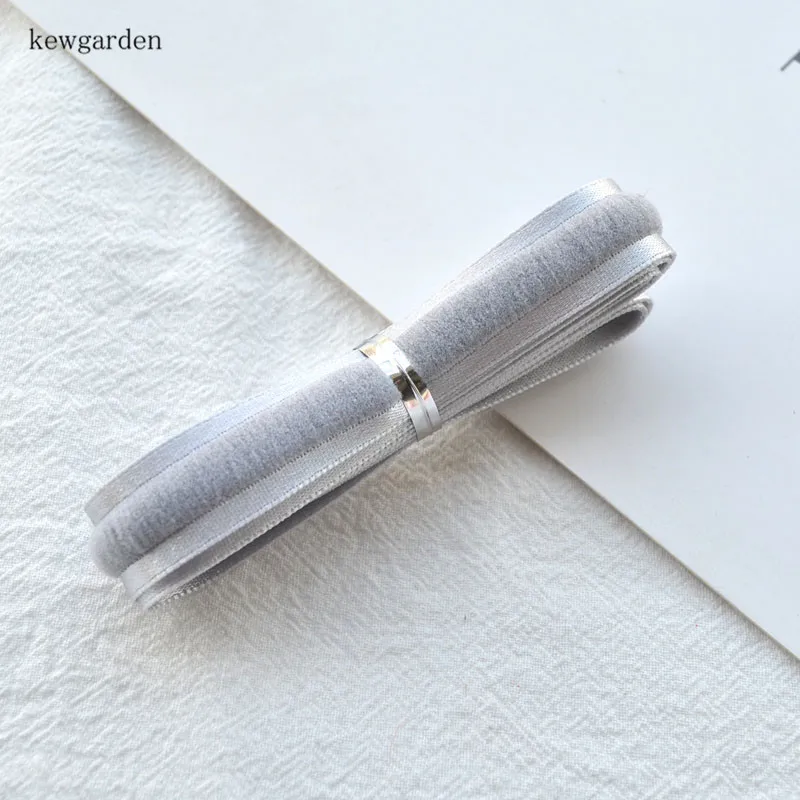 Kewgarden бархатные атласные ленты 17 мм 5/" вручную изготовленная лента DIY бант аксессуары для волос лента тесьма 10 метров