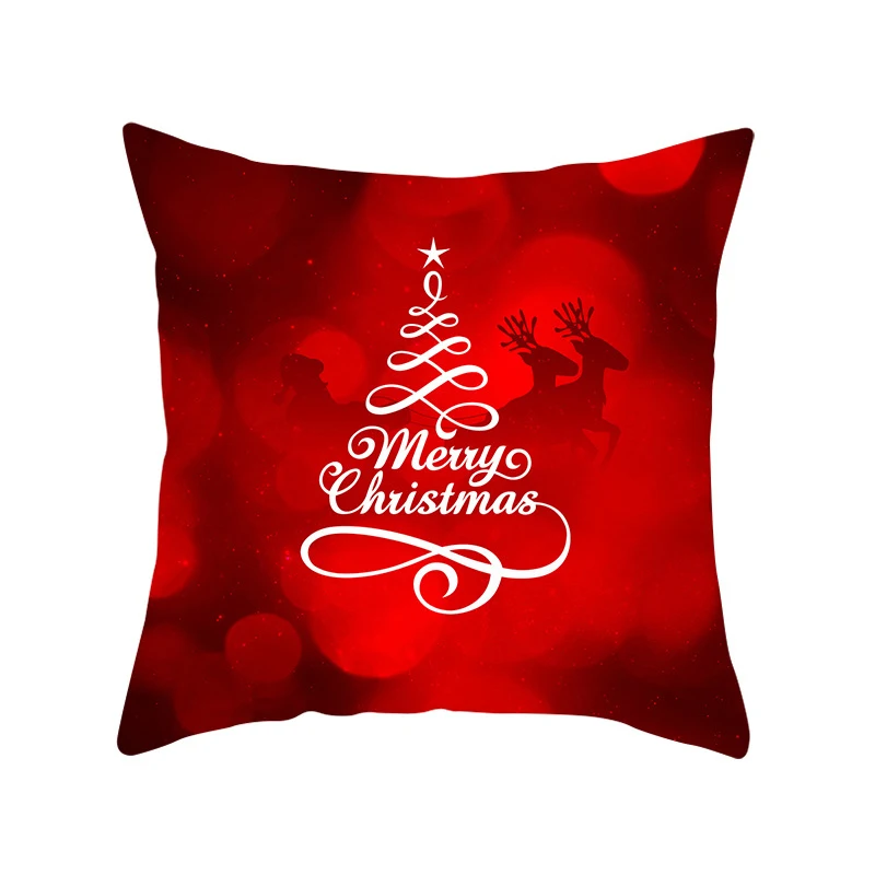 Ограниченная серия с Рождеством декоративная подушка чехол s бросок наволочка чехол украшение дома из полиэстера диван Мода Санта подушка в форме Санта-Клауса чехол - Color: 1