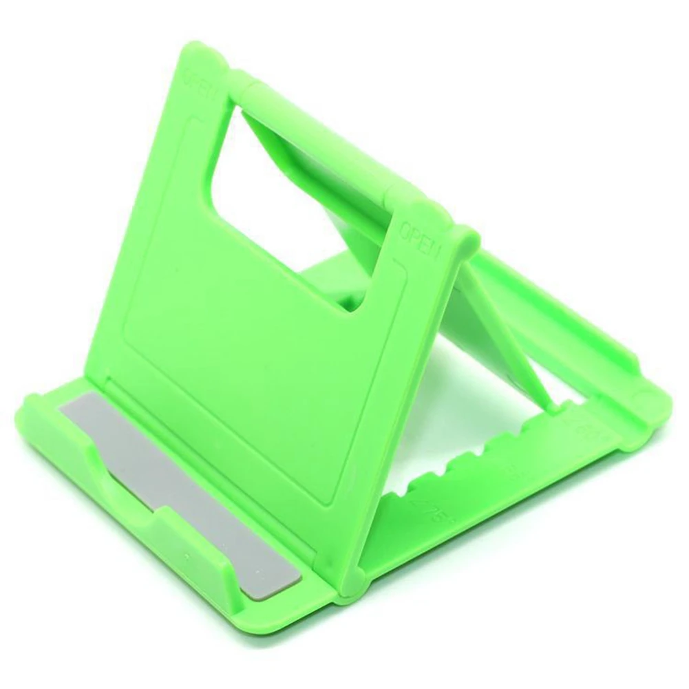 Универсальные настольные держатели-подставки для телефонов складной регулируемый держатель телефона для iPhone samsung S8 планшет держатель мобильного телефона - Цвет: green