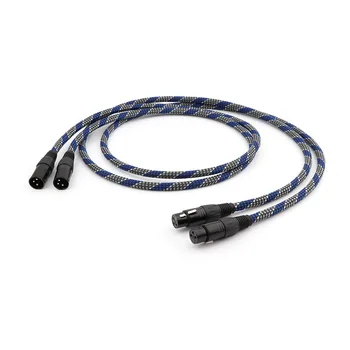 

Pair SQ-88B 5N OCC Red Copper Silver Plated Super Reference Audio Interconnects Cable, XLR Plug Balanced Video Cable