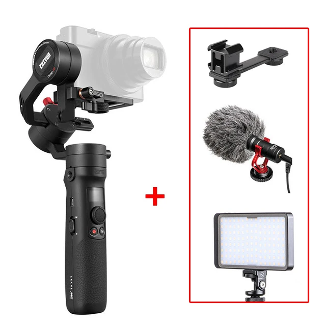Набор 4 ZHIYUN Crane M2 портативный монопод с шарнирным замком все в одном 3-осевой портативный стабилизатор карданного подвеса Для беззеркальных действий компактных камер смартфонов - Комплект: Набор 4