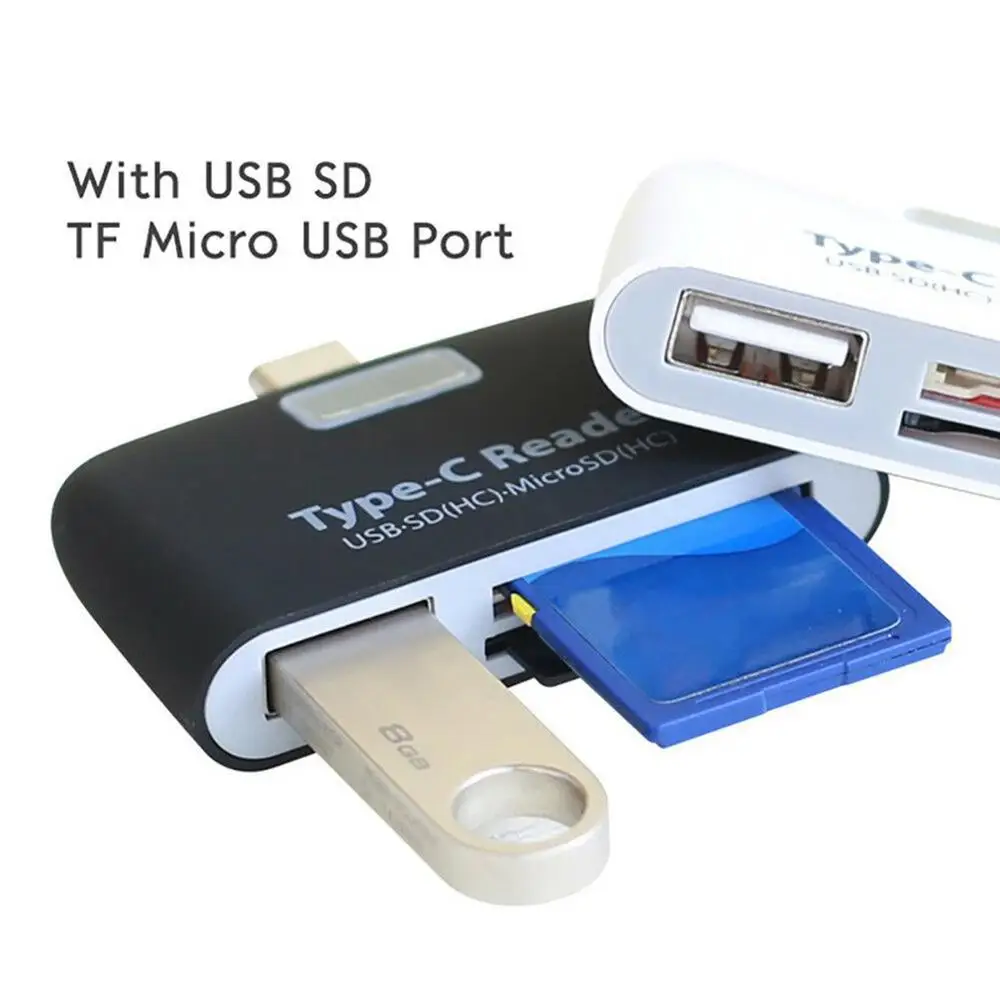 Многофункциональный считыватель USB C 3,1 type C на USB 3,0 OTG концентратор адаптер