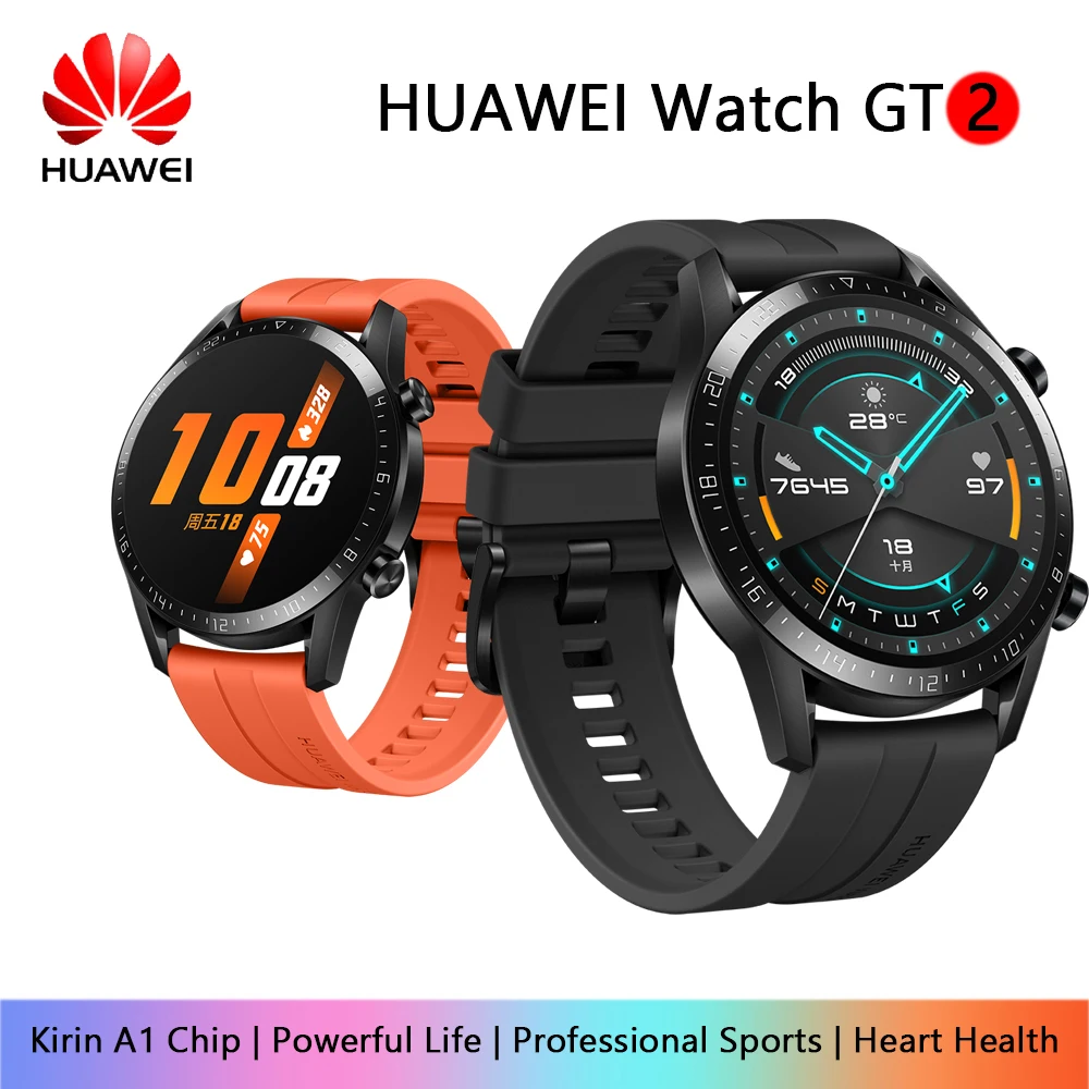 Huawei Watch GT/GT 2 Смарт-часы Bluetooth 5,1 может говорить о крови кислородный трекер Spo2 музыкальный плеер часы для Android IOS