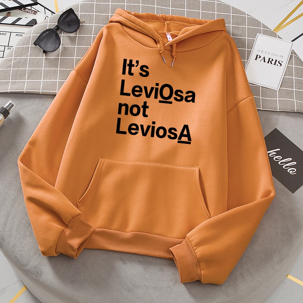 Осень зима 2021 женские толстовки с принтом It's LEVIOSA повседневные флисовые