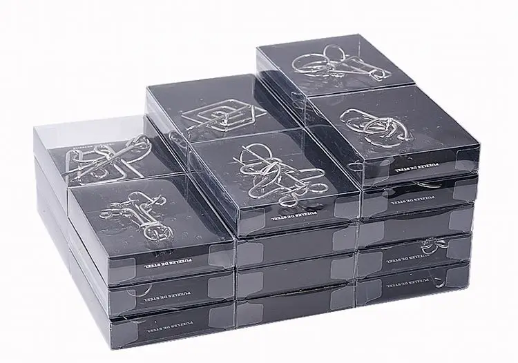 Nine Looping-off разблокировочная квадратная коробка Маленький ПВХ Looping-off 24 стиль для взрослых детей обучающая разблокировка подарочная коробка