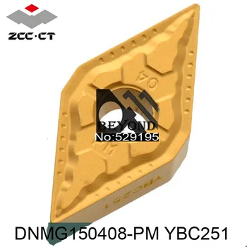 

Original ZCC Insert DNMG150408-PM YBC251 DNMG 150408 10pcs ZCCCT Carbide Inserts Lathe Cutter CNC Tools Turning Toolholder