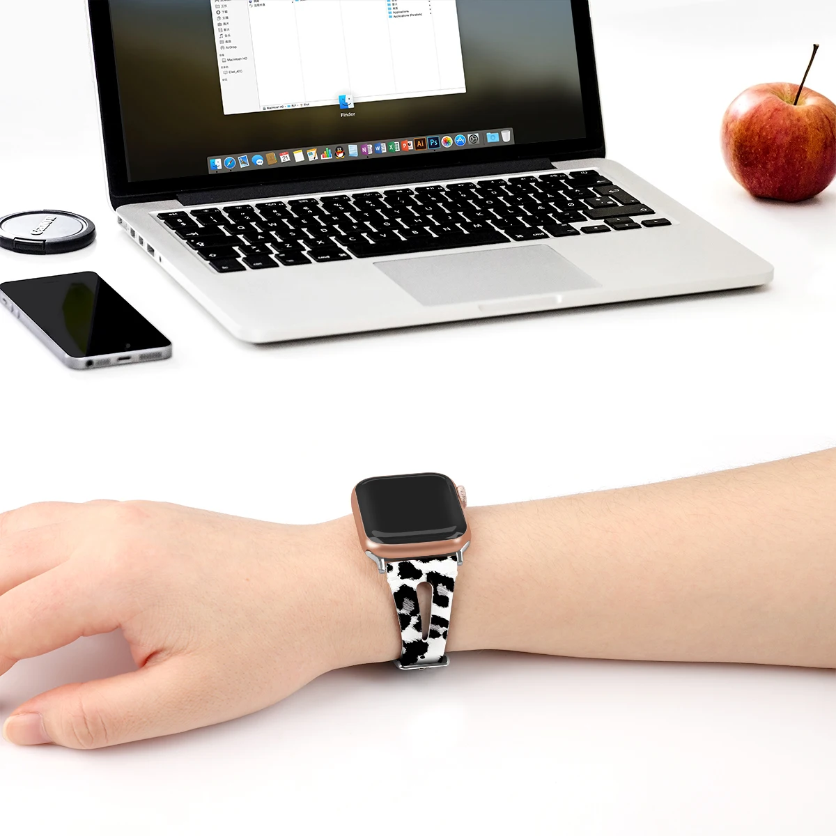 Сменный ремешок для Apple Watch 38 мм 44 мм 40 мм 42 мм кожаный ремешок для Iwatch браслет 83010