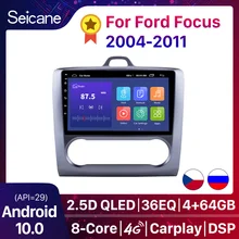 Seicane – autoradio 9 pouces, Android 10.0, Navigation GPS, DSP, écran tactile, Quad core, 2 DIN, pour voiture Ford Focus Exi AT, 2004, 2005, 2006, 2011