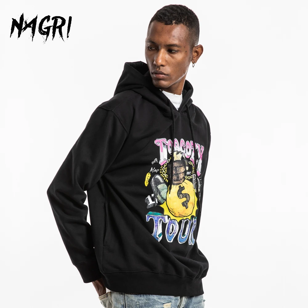 NAGRI Asap Rocky Tour/флисовый пуловер с принтом толстовки для мужчин в стиле хип хоп