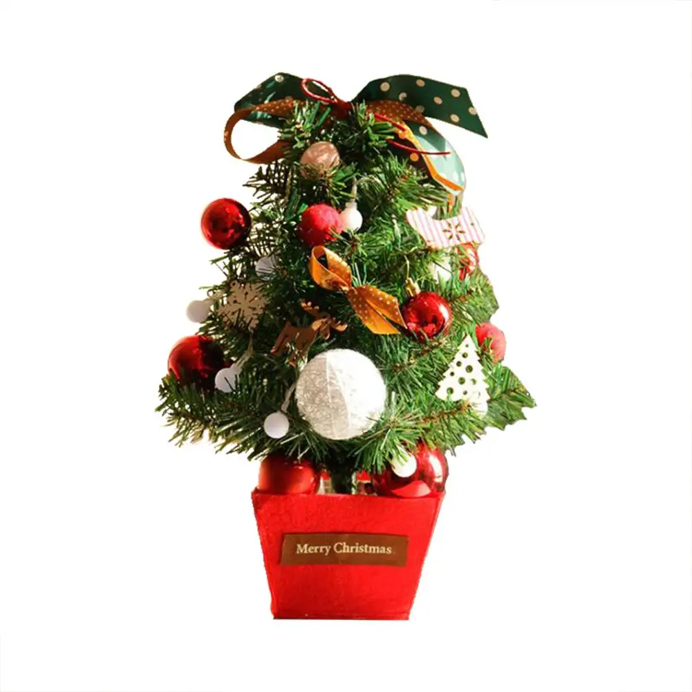 

2019 New Year Christmas Tree Decorations 45CM Christmas Little Tree Desktop Mini Xmas Artificial-Tree Christmas Ornaments
