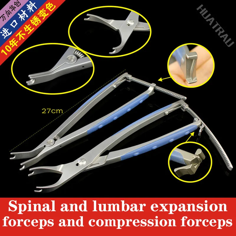 Strumento Ortopedico Colonna Vertebrale Medica Pedicle Lombare Titanio Vite Asta Compressione Espansione Pinza Divaricatore Spreader Distractor
