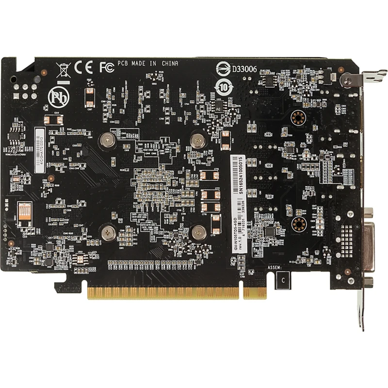 Видеокарта GIGABYTE nVidia GeForce GTX 1050TI, GV-N105TD5-4GD