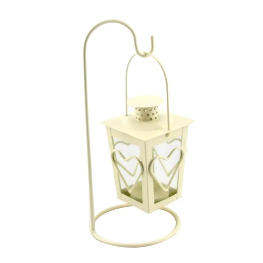 Candle holder Подсвечник в форме сердца, подвесной подсвечник в стиле ретро, железный подсвечник, семейные вечерние подсвечники, украшение teelicht glas 20N8 - Цвет: Candle holder