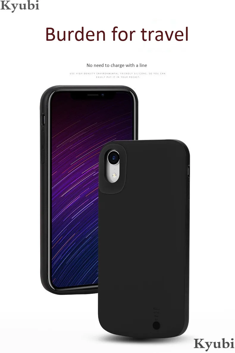 5000 мАч Высокая емкость батарея зарядное устройство чехол для iphone x xs внешняя Беспроводная подставка держатель зарядный чехол для iphone x xs 2 в 1