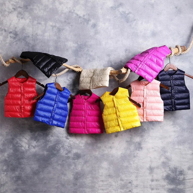 Kids vest winter autumn Cotton Warm sleeveless jacket children vest for girls toddler boy coat down and parkas waistcoat Coats