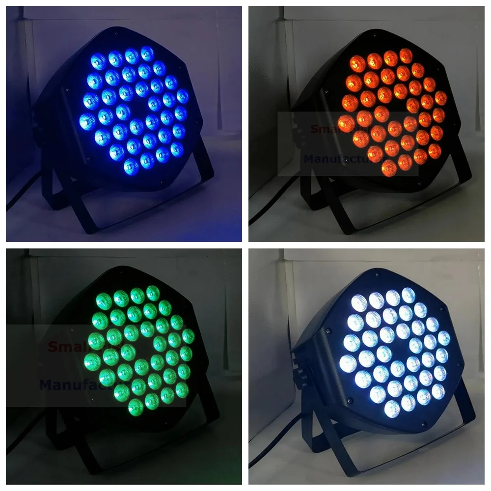 Светодиодный светильник s 36X3 Вт DJ светодиодный RGB UV Par Светильник RGB 3в1 моющийся диско-светильник DMX контроллер эффект для вечерние светильник ing музыкальная сцена Ktv