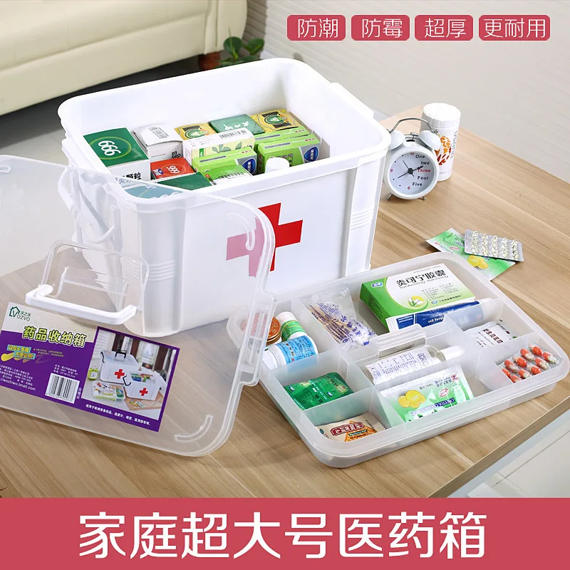 

Household Extra Large Storage Medical Medicine Box Multilayer First Aid Medicine Storage Box Healthy Medical Use Medicine Box