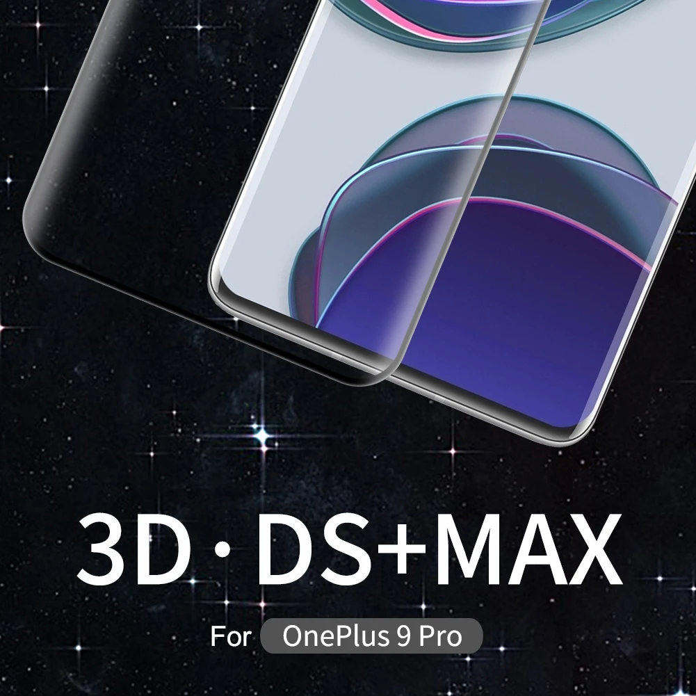 For Oneplus 9 Pro One Plus 8 Pro Full Cover Tempered Glass Protective Film NILLKIN 3D DS+MAX Anti-Explosion Screen Protector