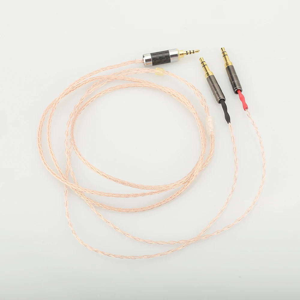 8 Cores 7N OCC Single Copper Headphone Upgrade Cable for Me ze 99 Classics t1 t5p D600 D7100
