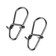 50-100 pièces broche de pêche crochet connecteur Snap forte rapide en acier inoxydable pivotant leurre broche fournitures de pêche accessoires de pêche(China)