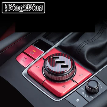 

Car styling For Mazda 3 Axela 2020 multi-media button patch refitted electronic handbrake