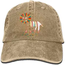 Лев Унисекс Ковбой бейсболки Дальнобойщик шляпы темно-синий