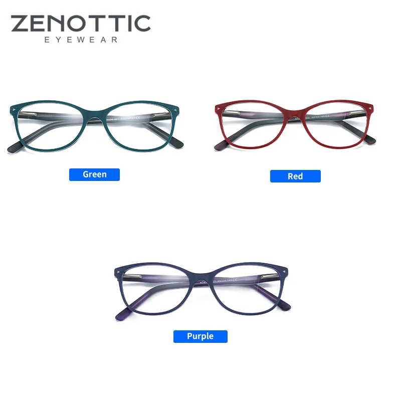 ZENOTTIC модные ацетатные оправы для очков женщин Оптические очки с деревянными