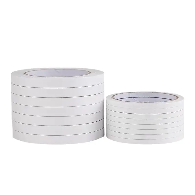 

10/17M White Double Sided Adhesive Tape Super Strong High-adhesive Hand Tearing Tape 8MM 10MM 12MM 15MM 20MM Double Sided Tape