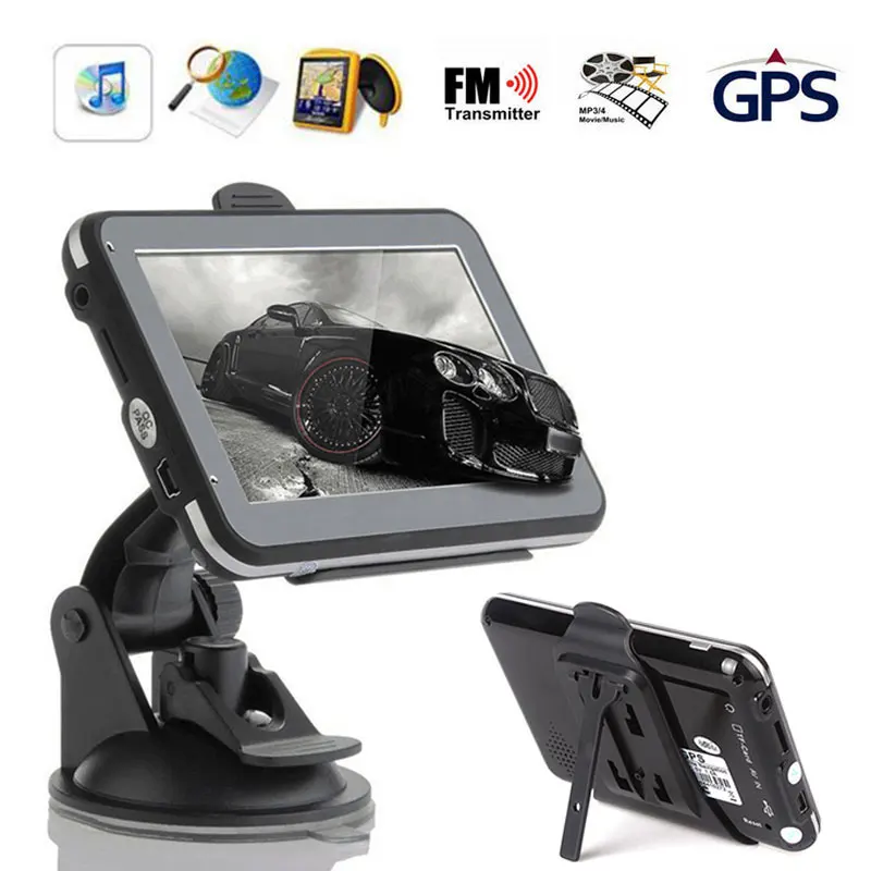 Gps навигатор Автомобильный навигатор портативный Автомобильный gps навигатор датчики карта MP3 FM Многофункциональный