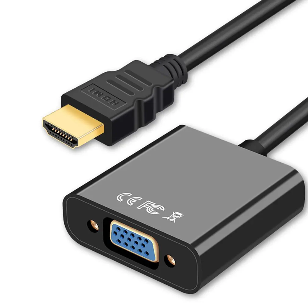 HDMI в VGA адаптер 1080P мужской в Famale конвертер адаптер 1080P цифро-аналоговый видео аудио для ПК ноутбук планшет
