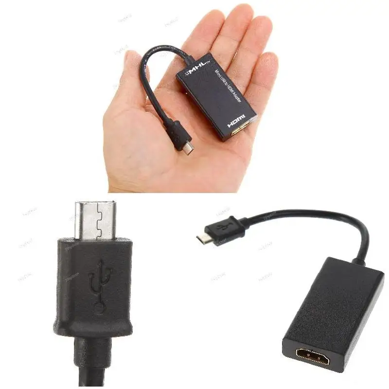 USB к HDMI MHL Micro папа Женский Vedio кабель Соединительный адаптер Разъем для Samsung HTC XiaoMi
