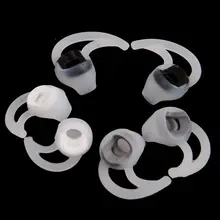 3 pares de silicone earbud dicas eartips substituição barbatana tubarão ouvido plug definido para bose soundsport wileless qc30 fones s/m/l