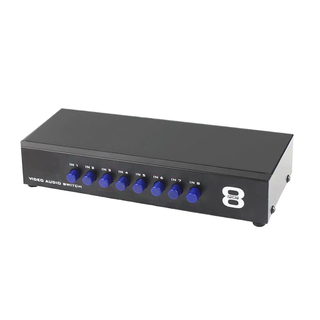 

Audio Manual Switch Input Connector: 8 (L + R) Output Connector: 1 (L + R)