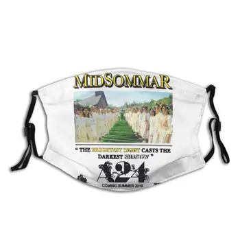 

Midsommar A24 Non-Disposable Mouth Face Mask Anti Bacterial Dustproof Mask With Filters Protection Cover Respirator Mouth Muffle