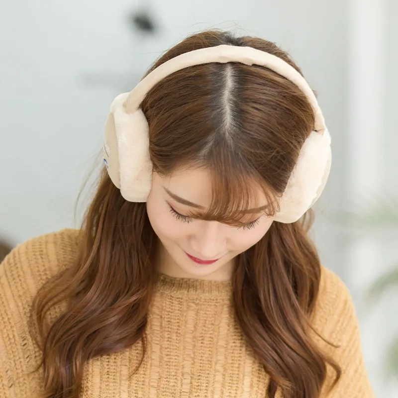 Многофункциональные плюшевые складные теплые bluetooth-наушники, теплые беспроводные наушники, пушистая гарнитура, зимние ушные грелки