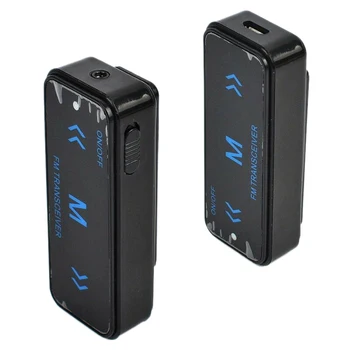 

2PCS Mini Walkie Talkie 16CH 400-470MHz 2-Way Radio Transceiver with Earpiece Headset Rechargeable Range 1Km-3Km