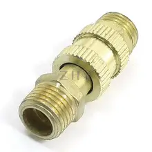 Воздушные Запасные детали для компрессора 12 мм диаметр резьбовой клапан золотого тона