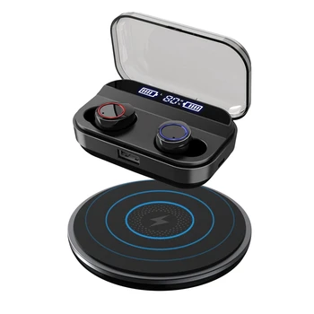 

X11 Tws Wireless Earphone Bluetooth 5.0 Earphones Power Display Contact Control Sport Stereo Cordless Earbuds Headset Charging B